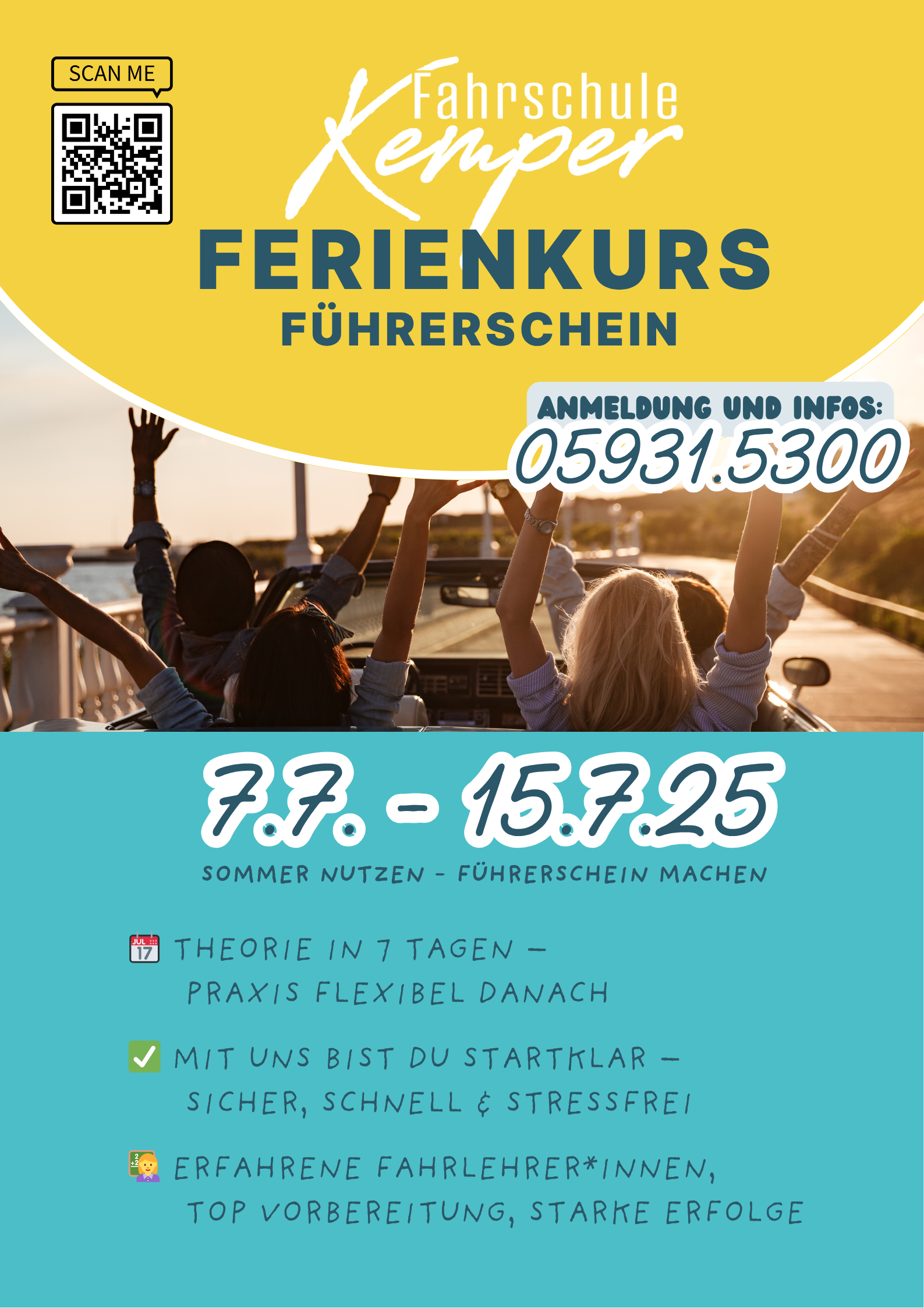 Gelb Blau Modern Foto Kinder Schwimmkurs Instagram Story (Poster).png
